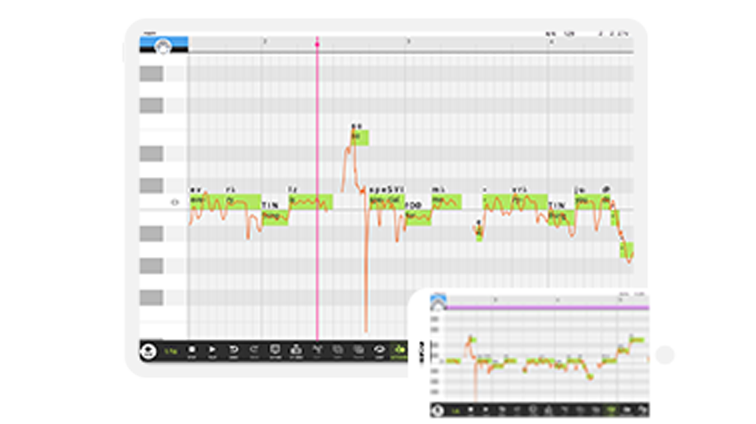 Mobile VOCALOID Editor iPad/iPhone operation image