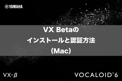 VX Betaのインストールと認証方法（Mac）