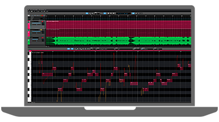 VOCALOID6 エディターPC操作イメージ